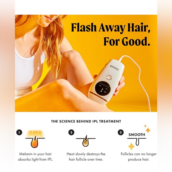 Flasher 2.0 by Nood, IPL Laser Hair Removal Device Pain-free and Permanent Black - Picture 3 of 9
